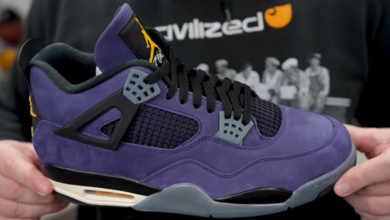 Air Jordan 4 Lakers Imperial Purple Review: A Sneaker of the Year Contender 12 Air Jordan 4 Lakers Imperial Purple Review