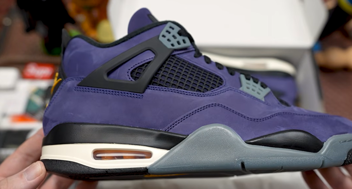 the Air Jordan 4 Lakers Imperial Purple Review