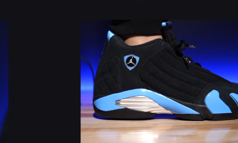 Air Jordan 14 Black University Blue